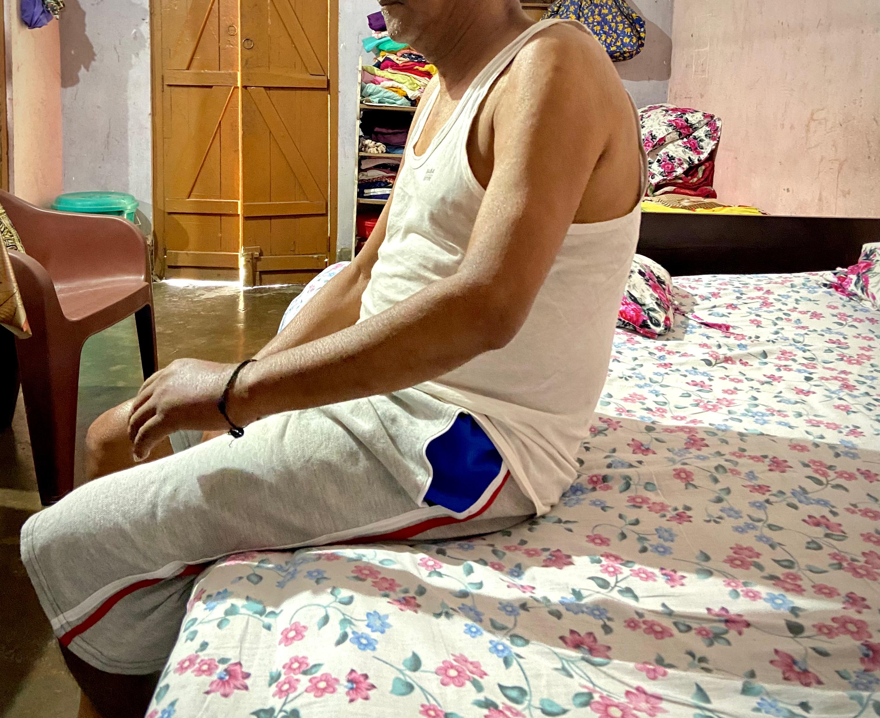 Before - Frozen shoulder in Stroke patient Day 1 results. 